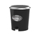 Cesto de Lixo Preto Com Pedal 12 litros