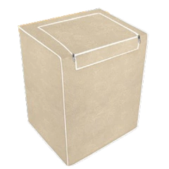 Capa de Máquina com Zíper Bege – Tamanho P (60x89x60 cm) – Impermeável e Flanelada