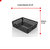 Cesto Organizador Multiuso Retangular Preto 37X29X9Cm - Queiroz Express