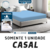 Capa Protetora Colchão Casal Cor Azul Impermeável - comprar online