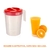 Jarra De Suco Grande De Plástico Resistente Com Tampa 4L Cor Sortida - Queiroz Express