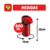 GARRAFA TERM M VERONA PRESSAO 600ML VERMELHA - Queiroz Express