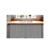 Cortina de Pia PVC CINZA