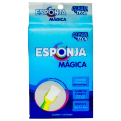 Esponja Mágica Branca 10x6x2 cm - Limpeza Profunda sem Químicos