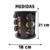 Porta Condimetos Giratório com 9 POTES 85 ML - Queiroz Express