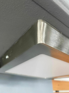 Aplique led cuadrado 18w niquel 195634 - comprar online