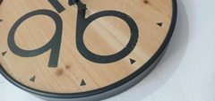 Reloj madera metal 30cm - SIDECO