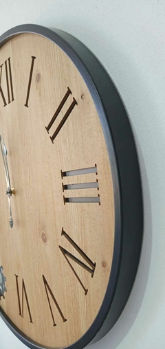 Reloj madera 60cm - comprar online