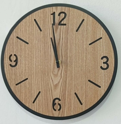 Reloj metal+madera 30 cm