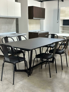 Mesa madera simil marmol