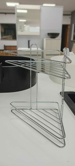 Esquinero colgante doble cromado - SIDECO