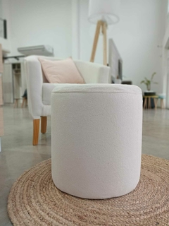 Puff bucle beige