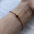 Pulsera coquette dorada en internet