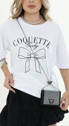 Camisa Coquette over algodão - comprar online