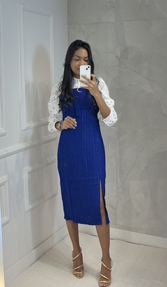 VESTIDO FLAVIA ALÇA DETALHE LUREX
