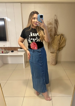SAIA MARIANA JEANS BOTOES FRONTAIS - Dona Vinte