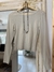 Remera manga larga beige/gris - comprar online
