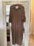 Camisaco marron de lino