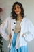 Cardigan Tricô Branco