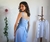 Vestido de Linho Azul - Dai Code