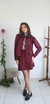 Saia Tweed Roxa - Dai Code