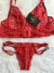 Conjunto sem bojo laços em tule na internet