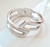 Maxi Bracelete Vazado Prateado - Grau da Moda