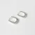 Brinco Argolinha P Retangular Click Folheado a Prata - comprar online