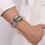 Maxi Bracelete Liso Prateado - comprar online