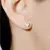 Brinco Coração G Com Pedra De Zirconia Cristal - comprar online