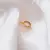 Piercing Fake 2 Fios De Zirconias Colors Folheado A Ouro na internet