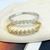 Bracelete Trevo Cravejado Dourado na internet