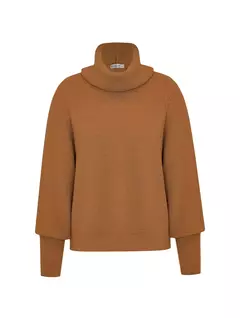 BLUSA AMPLA CANELADA COM GOLA ROLÊ BIAMAR - comprar online