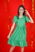 Vestido Infantil princesa Vitória Verde
