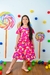 Vestido infantil docinho rosa