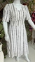 Vestido White And Lines