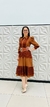 Vestido Crepe C/ Renda