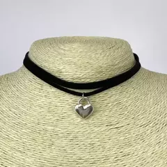 Collar Choker Heart Lock
