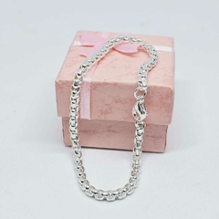 Pulsera de acero blanco