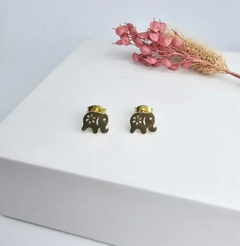 Aros de acero dorado elefante