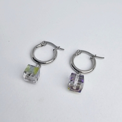 Argollas de acero quirúrgico cubo - comprar online