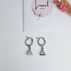 Argollas de acero quirúrgico triángulo cubic