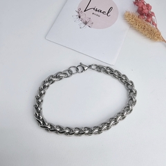 Pulsera de acero quirúrgico eslabón espiga