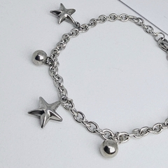 Pulsera de acero quirúrgico estrellas - comprar online
