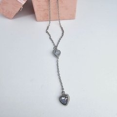 Cadena de acero quirúrgico doble corazón - comprar online