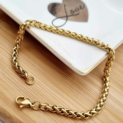 Pulsera de acero dorado n° 2
