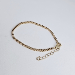 Pulsera de acero dorado box - comprar online