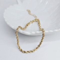 Pulsera de acero dorado singapur