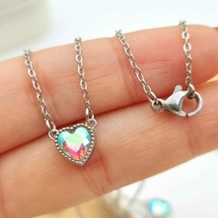 Cadena de acero quirúrgico corazón