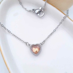 Cadena de acero quirúrgico corazón - comprar online